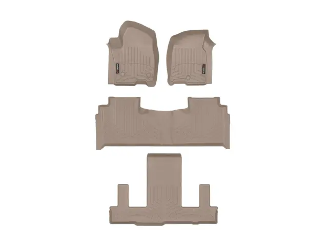 451632123 - Accessories: Front &amp; Rear &amp; Rear Tan FloorLiner™ DigitalFit® for WeatherTech Image