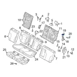 LJ8Z58613D10AA - Body: Latch Guide for Ford: Mustang Mach-E Image