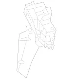 1677230300 - Front Doors: Holder for Mercedes-Benz: GLE350, GLE450e, GLE580, GLS450, GLS580, GLS63 AMG, Maybach GLS600 Image