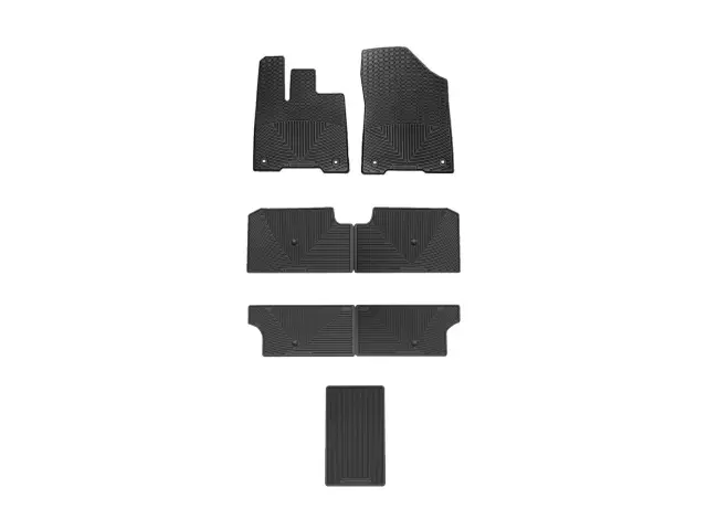 W580581582583 - : Black All Weather Floor Mats for WeatherTech Image