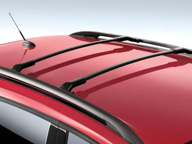 EJ5Z7855100AA - Hauling: Cross Bars - 2-Piece Set - Carbon Black for Ford Image