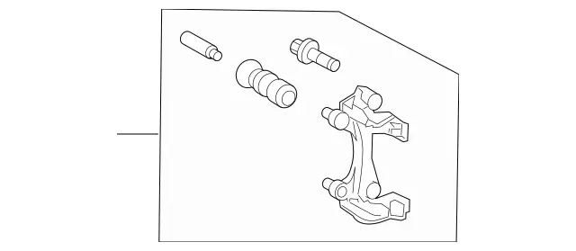 212423019464 - Brakes: Caliper Mount for Mercedes-Benz Image
