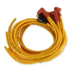 4039 - : Spark Plug Wire Set - 8mm - Yellow with Orange Straight Boots for ACCEL Image