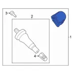 PR3Z1A189A - Electrical: TPMS Sensor for Ford: Expedition | Lincoln: Navigator Image