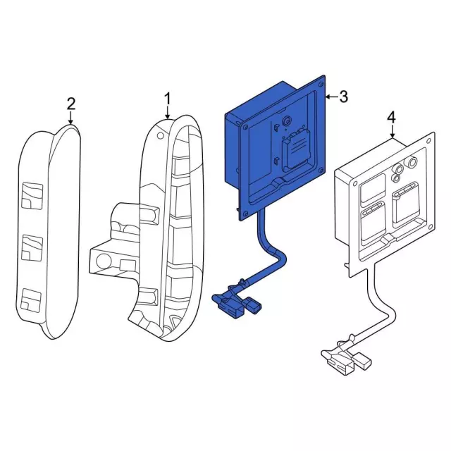 12 Volt Accessory Power Outlet - Ford (MU5Z-19A464-T)