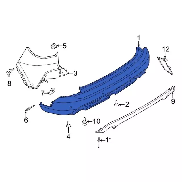 LJ6Z17K835AA - Body: Bumper Cover for Ford: Escape Image