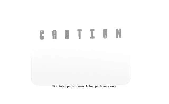15987018 - Body: Caution Label for Chevrolet: Express 1500, Express 2500, Express 3500, P30 | GMC: Savana 1500, Savana 2500, Savana 3500 Image