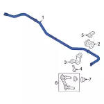 JR3Z5A772A - Suspension: Stabilizer Bar for Ford: Mustang Image