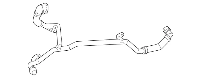 2562032002 - Radiator: Return Line for Mercedes-Benz: CLS450, CLS53 AMG, E53 AMG Image image