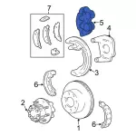 5C2Z2552BA - Brakes: Disc Brake Caliper for Ford Image