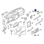 ML3Z19893AH - Body: Louver for Ford: F-150 Image