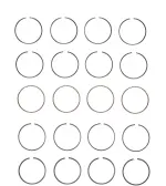 M92134STD - : Engine Piston Ring Set for Enginetech Image
