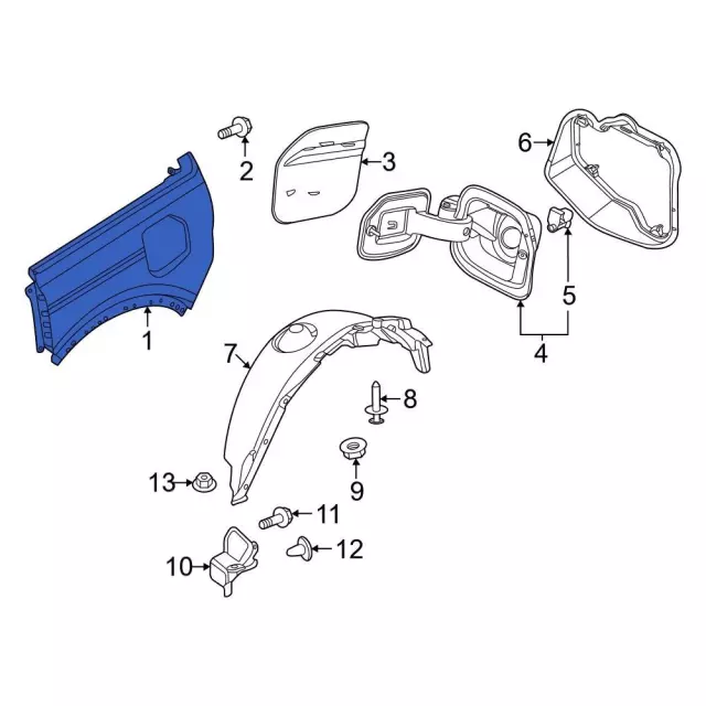 M2DZ7827841D - Body: Quarter Panel for Ford: Bronco Image