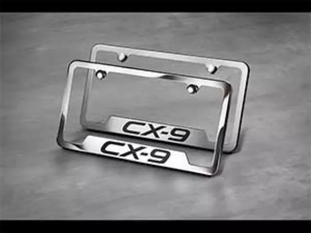 License Plate Frame - Mazda Logo - Brushed - Mazda (C9N1-V4-027A)