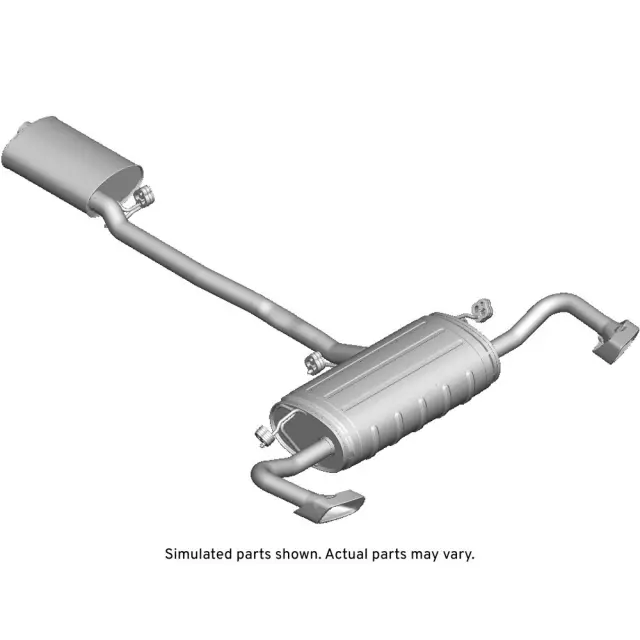 22754172 - Exhaust: Muffler &amp; Pipe for Chevrolet: Equinox | GMC: Terrain Image