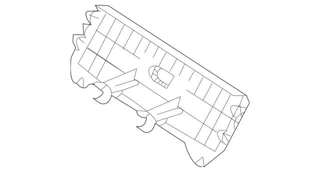 21191890307F72 - Body: Rear Cover for Mercedes-Benz Image