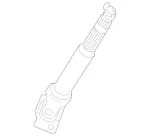 9074604000 - Steering: Lower Shaft for Mercedes-Benz: Sprinter 1500, Sprinter 2500, Sprinter 3500, Sprinter 3500XD, Sprinter 4500 Image