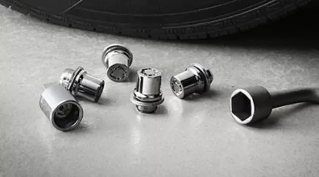 2005-2025 Toyota Wheel Key Locks - Clear Chrome Finish, Steel - Toyota (0027600900)