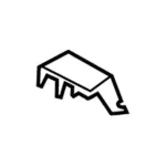 EK4Z61101C36A - Body: Inner Center Pillar Seal for Ford: E-Transit, Transit-150, Transit-250, Transit-350, Transit-350 HD Image