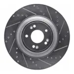 63103057R - : DFC Brake Rotor - Drilled and Slotted - Silver for DYNAMIC FRICTION Image