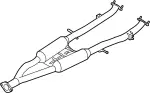 203001WW0A - Exhaust: Center Muffler for Infiniti Image