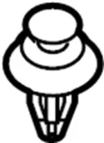 80999EG00B - : Door Trim Panel Clip for INFINITI: M35, M45 Image