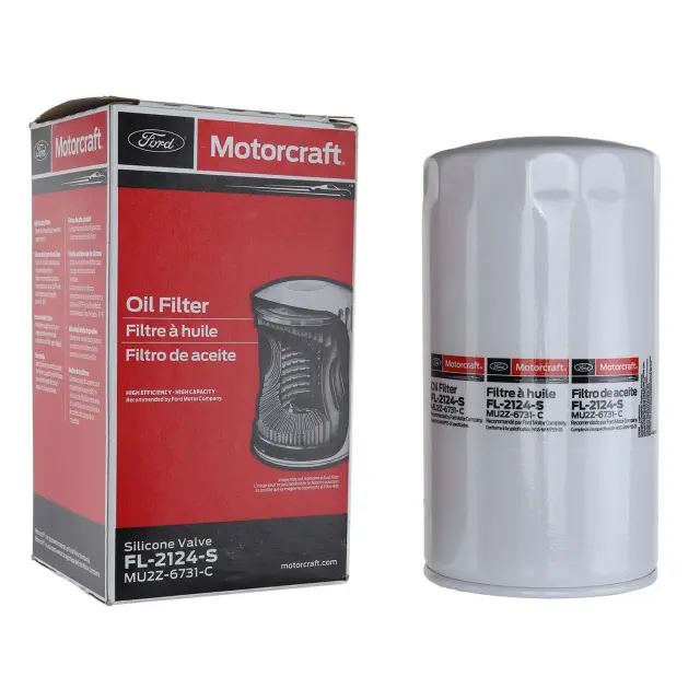 FL2124S - Engine: Motorcraftâ„¢ Oil Filter for Ford: F-250 Super Duty, F-350 Super Duty, F-450 Super Duty, F-550 Super Duty Image