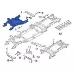 LC3Z5019A - Body: Front Frame for Ford: F-250 Super Duty, F-350 Super Duty, F-450 Super Duty Image