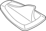 282289N02B - : Service File Cover Antenna Base for Infiniti Image