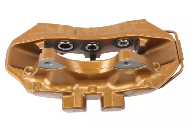 Gold Front Driver Side Disc Brake Caliper Assembly - GM (23121834)