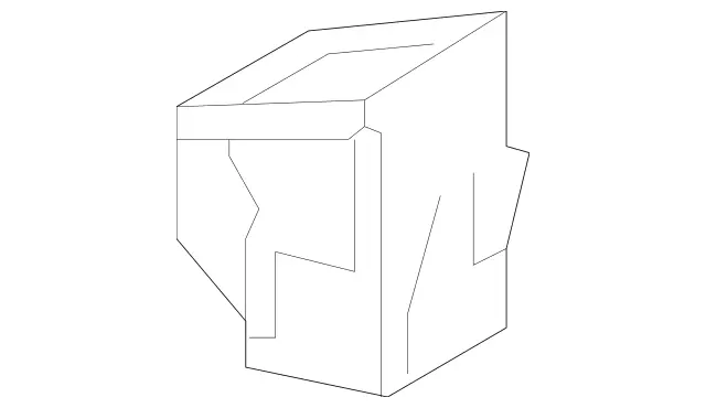 2196800350 - Body: Compartment Box for Mercedes-Benz Image