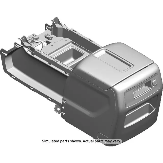 23466999 - : Jet Black Front Floor Console for GM Image