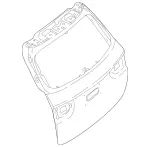 2137403000 - Rear-End Door: Rear Door for Mercedes-Benz Image