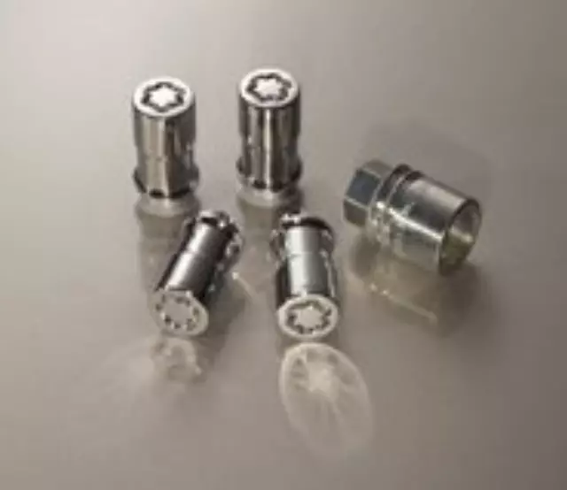 2004-2011 Ford Wheel Locks Zinc Plated For Hidden Lugs - Ford (F19Z-1A043-A)