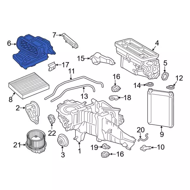 Cabin Air Intake Duct - Ford (HL3Z-19A618-AD)