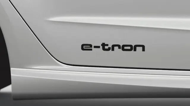 ZAW064317D - Exterior: 2017-2018 Audi A3 Sportback e-tron - E-Tron Graphic - Small - Black for Audi: A3 Sportback e-tron Image