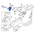 E9TZ19D504A - Body: Litter Container for Ford: Bronco II, Explorer, Ranger | Mercury: Mountaineer Image