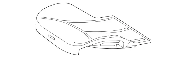 2309101350 - Driver Seat: Padding for Mercedes-Benz: SL500, SL55 AMG, SL550, SL600, SL63 AMG, SL65 AMG Image image