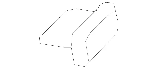 166692001164 - Trim and Lining: Mounting Plate for Mercedes-Benz: GL350, GL450, GL550, GL63 AMG, GLE300d, GLE350, GLE400, GLE43 AMG, GLE450 AMG, GLE550e, GLE63 AMG, GLE63 AMG S, GLS350d, GLS450, GLS550, GLS63 AMG, ML250, ML350, ML400, ML550, ML63 AMG Image image