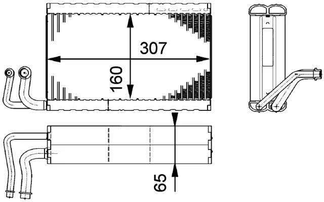 AE68000P - : A/C Evaporator Core for Behr Image
