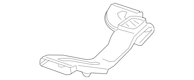 1668313146 - Heating and Ventilation: Rear Duct for Mercedes-Benz: GL350, GL450, GL550, GL63 AMG, GLE300d, GLE350, GLE400, GLE43 AMG, GLE450 AMG, GLE550e, GLE63 AMG, GLE63 AMG S, GLS350d, GLS450, GLS550, GLS63 AMG, ML250, ML350, ML400, ML550, ML63 AMG Image image