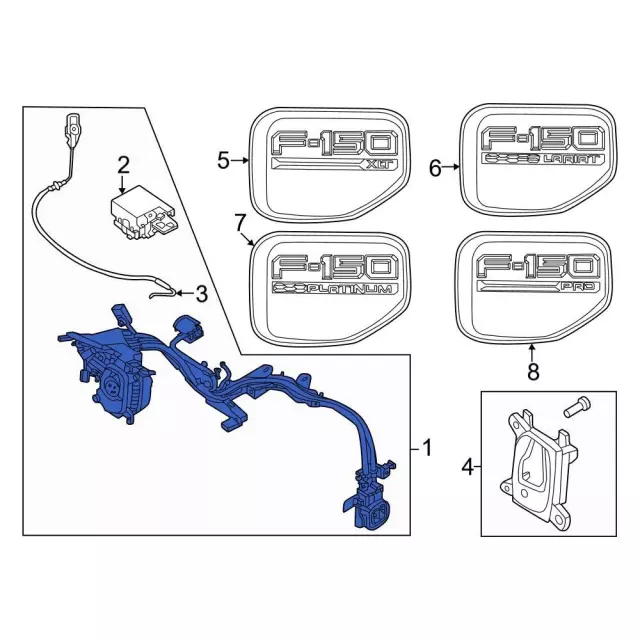 NL3Z14A303D - Body: Charging Port for Ford Image
