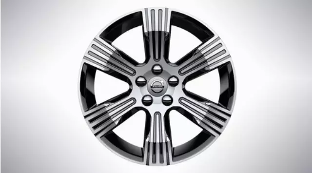 31471552 - Suspension: 18-inch 6-Spoke Black Diamond Cut Alloy Wheel for Volvo Image