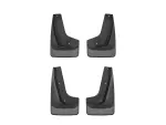 110195120195 - : Black MudFlap No-Drill DigitalFit® MudFlap Kit for WeatherTech Image