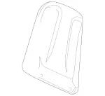 20391020398J73 - Body: Seat Back Panel for Mercedes-Benz Image