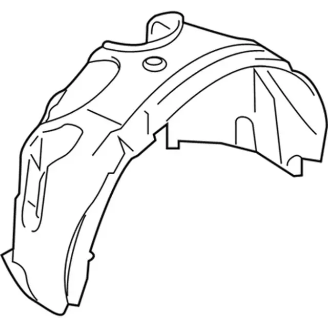 KT4Z16103A - Body: Fender Liner for Ford: Edge Image