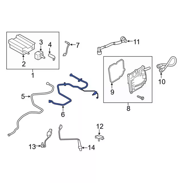 Tube Assembly Fuel - Ford (K2GZ-9D683-D)