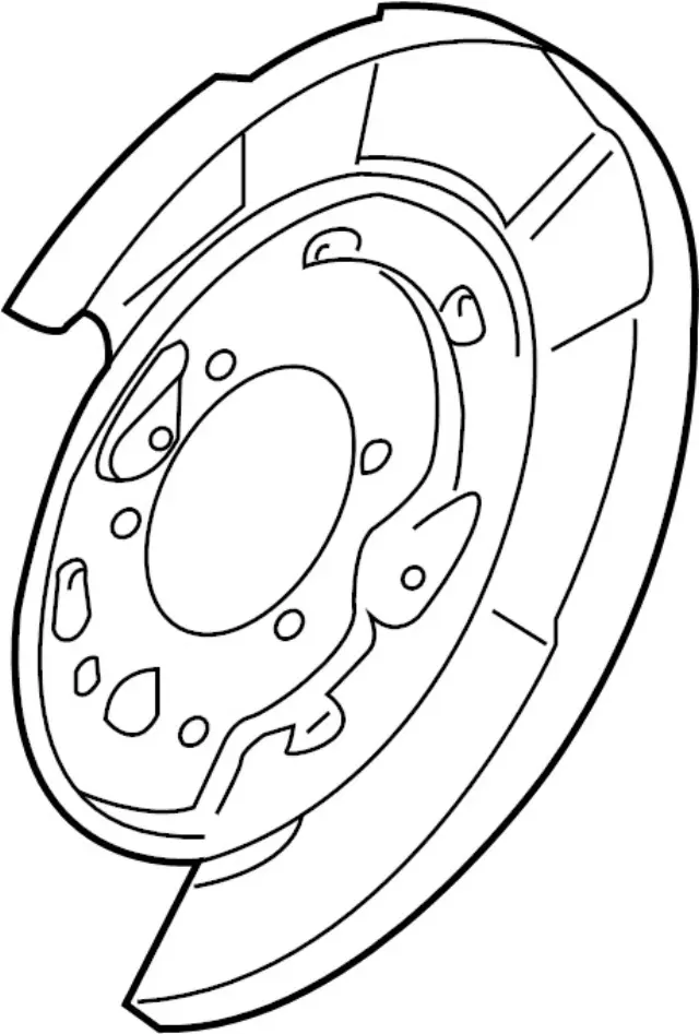 440201MB6A - : Backing Plate for INFINITI: M35h, M37, M56, Q50, Q60, Q70, Q70L Image