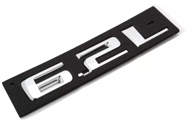 OEM NEW 2019-2020 GM Chevrolet Hood Body Style 6.2L Emblem Badge Chrome 84192174 - GM (84192174)