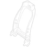 9100709 - Driver Seat: Backrest Frame for Mercedes-Benz Image
